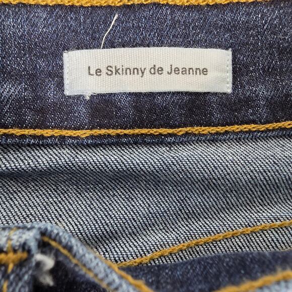 FRAME WOMENS LE SKINNY DE JEANNE REMI JEANS SIZE 34 ALTERED INSEAM 27" TO 29" - Picture 6 of 13